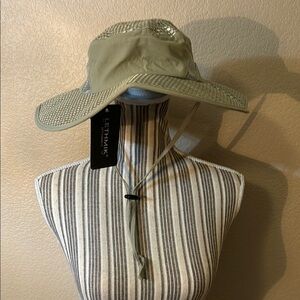 NWT Wide-Brimmed Sun Hat Tan/ Khaki LETHMIK Breathable Adjustable Sun Reflection
